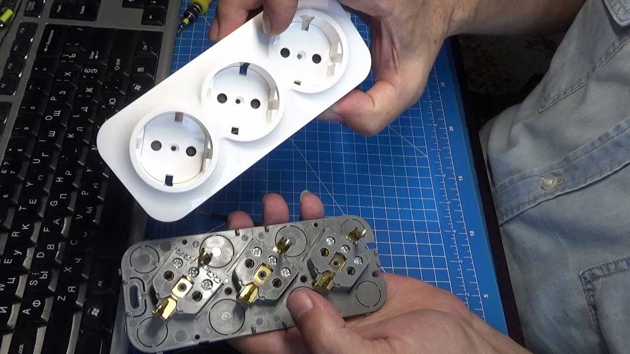 Тройная розетка: схема монтажа, с заземлением и без, разновидности_ | iqelectro.ru