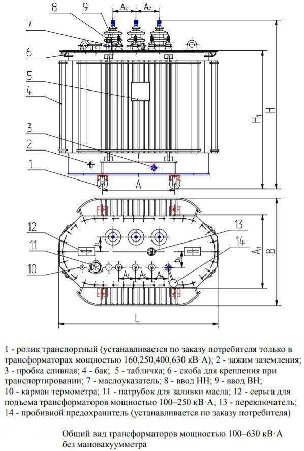 Маркировка измерительных трансформаторов напряжения.