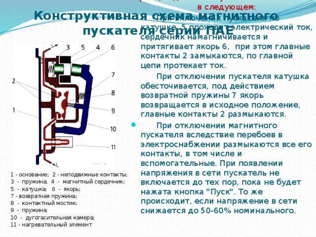 Магнитный пускатель: устройство, конструктивные особенности, принцип работы и схемы подключения