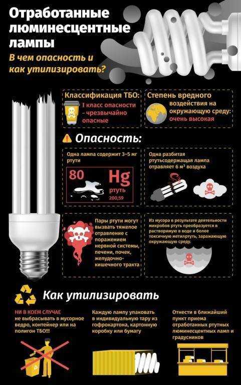 Разбилась энергосберегающая лампочка: что делать, насколько опасно для здоровья