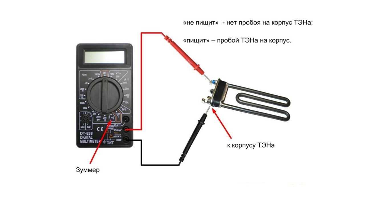 Как проверить (прозвонить) тэн мультиметром?