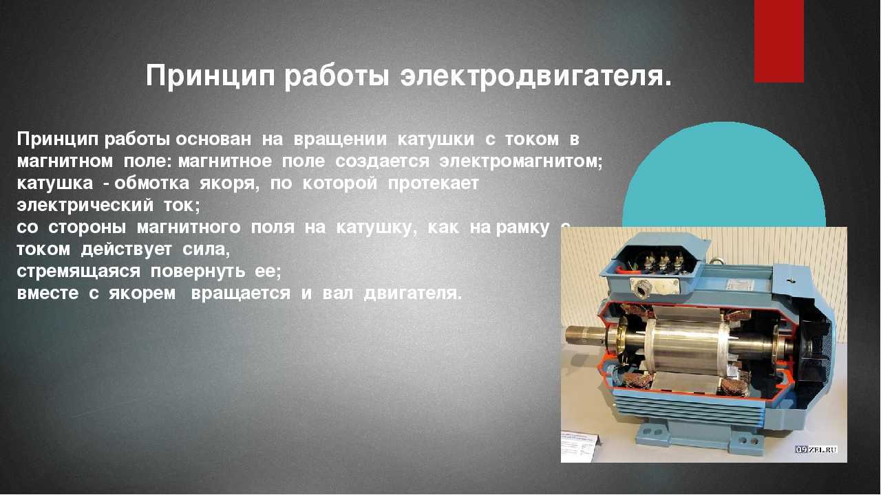 Любой электрический двигатель это устройство, превращающее электрическую энергию в механическую Принципиальная схема электрического двигателя