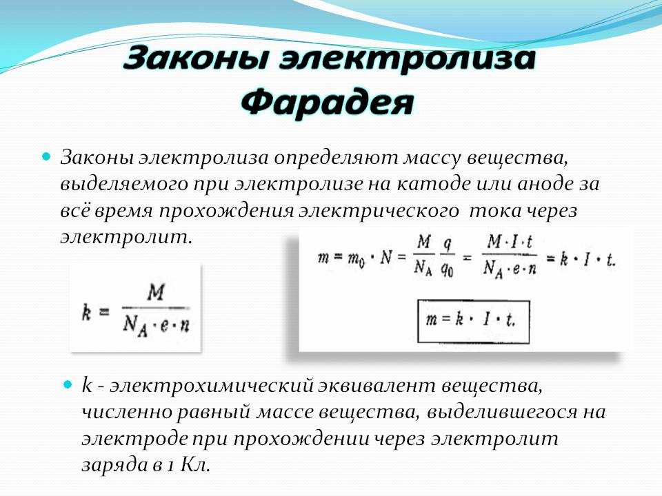 § 3.5. закон электролиза