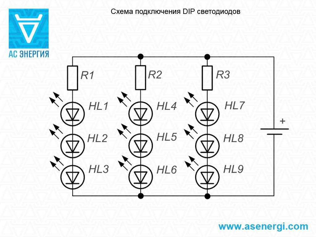 Правильное подключение светодиодов