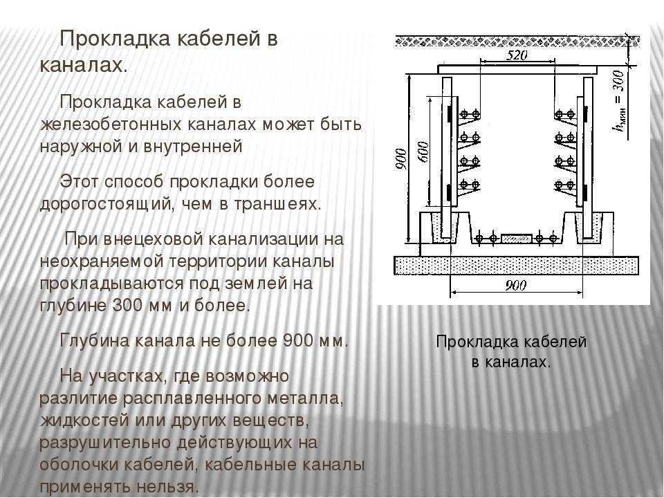 Прокладка кабеля в земле нормы пуэ