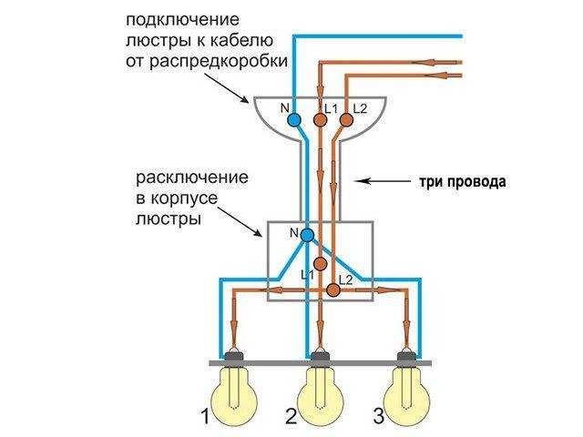 Как подключить 6 ламп на двойной выключатель - инженер пто