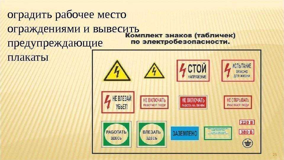 Виды плакатов по технике безопасности