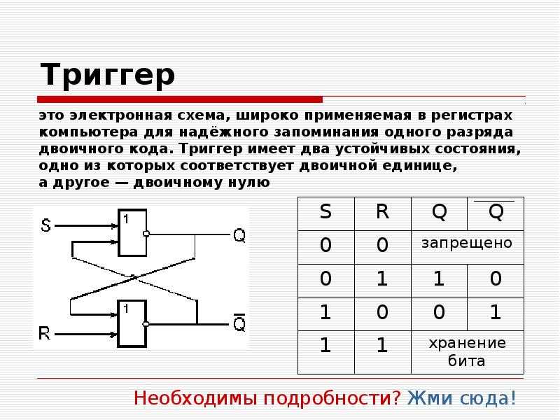 Триггеры в электронике — что это такое, принципы работы, простейшие схемы