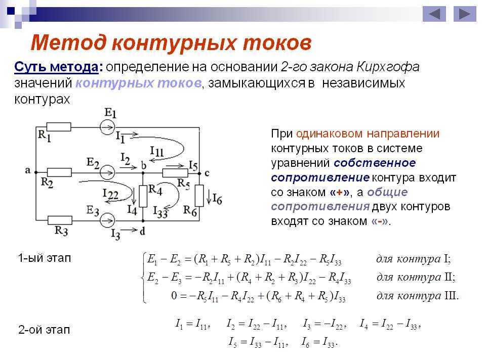 Метод контурных токов: примеры решения задач