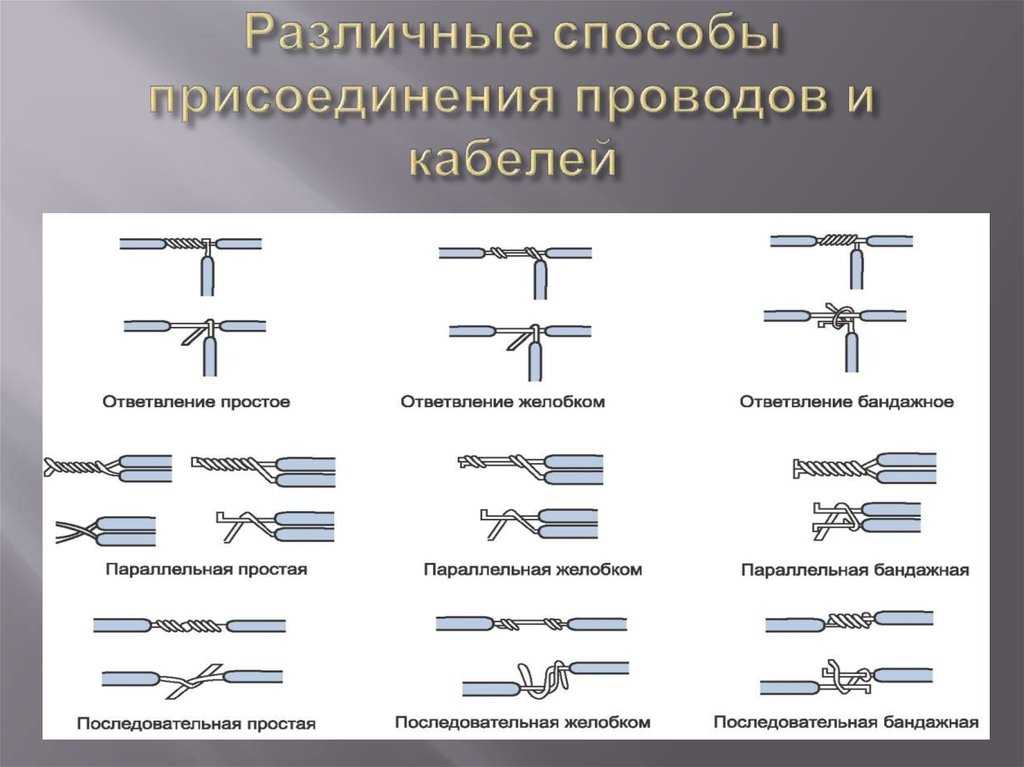 Способы соединения электрических цепей