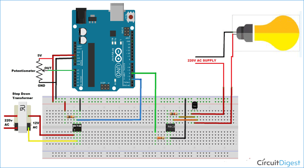 Схема и принцип работы диммера на Arduino Основные характеристики, области применения, алгоритм управления, особенности печатной платы и процедуры сборки
