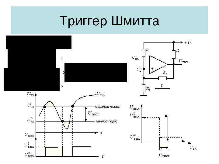 Триггер шмитта. схема, принцип работы
