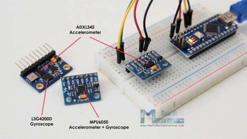 Статьи о роботах » подключения акселерометра adxl345 к arduino