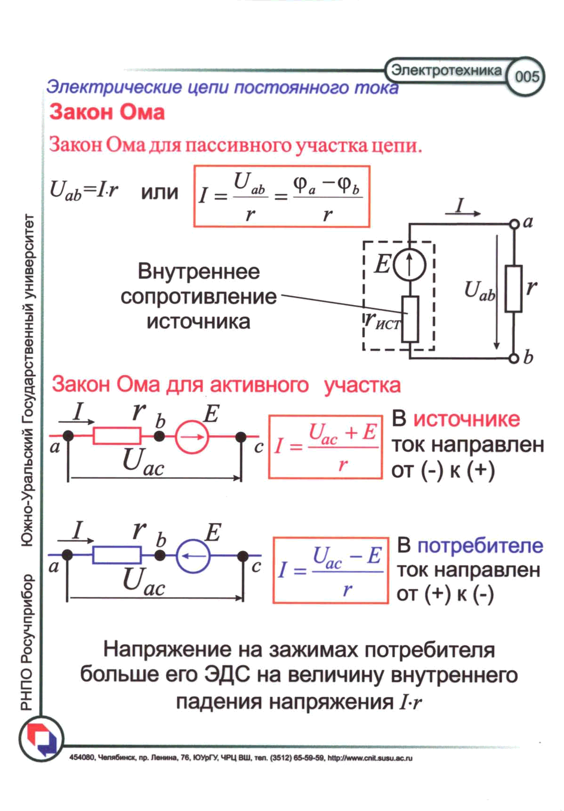Основы электротехники и электроники