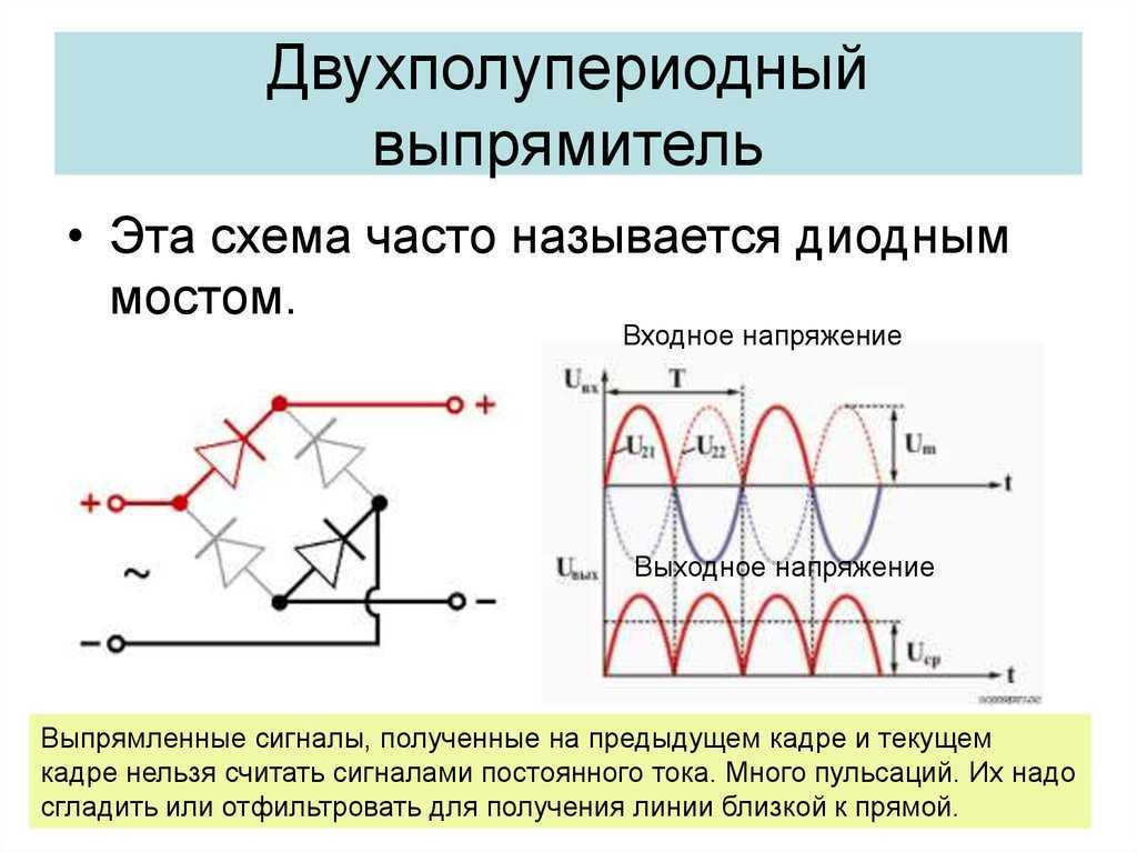 Выпрямитель мостовой: типы схем и принцип работы