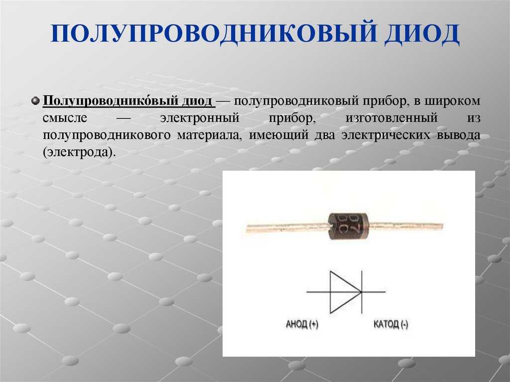 Виды и классификация диодов по типам, назначению, конструкции, материалам
