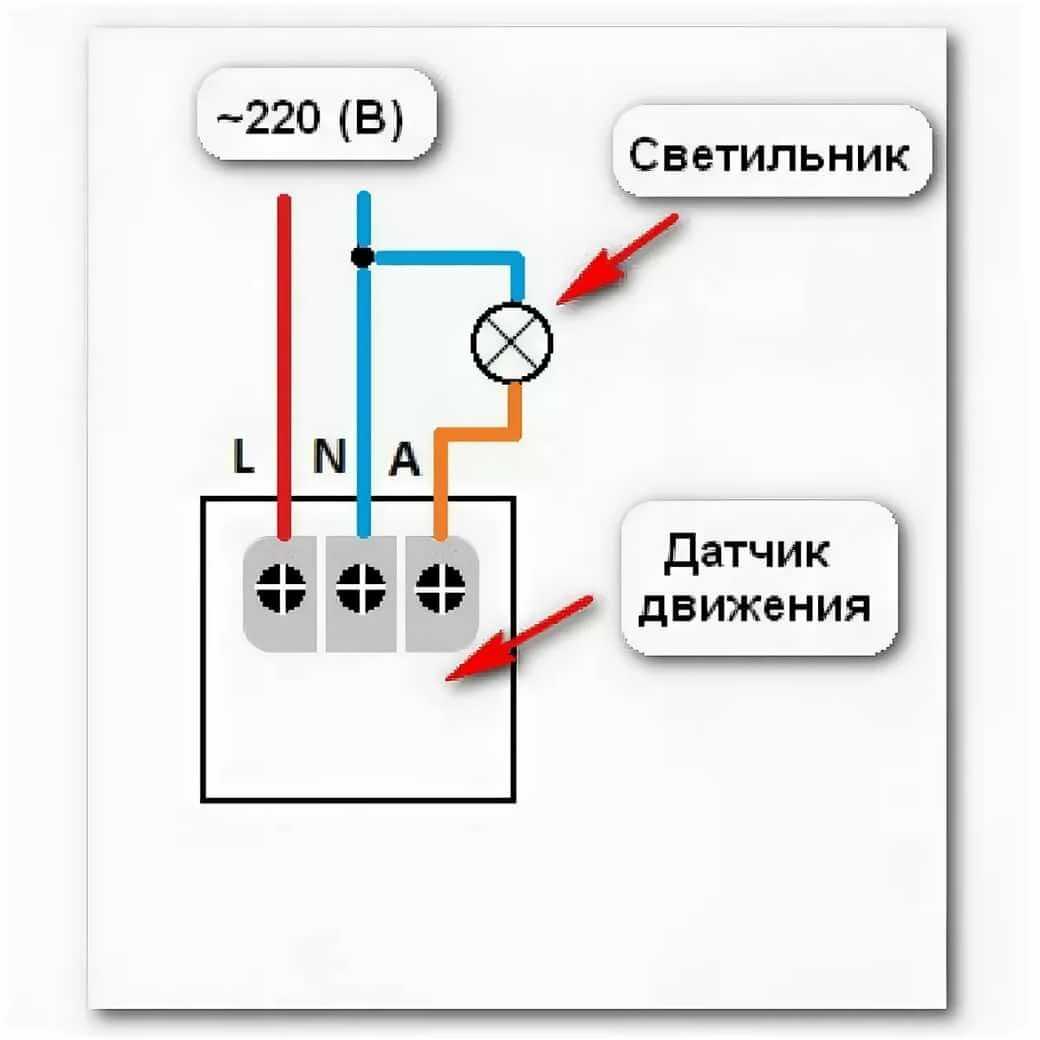 Как подключить датчик движения к светодиодному прожектору: схема и регулировка