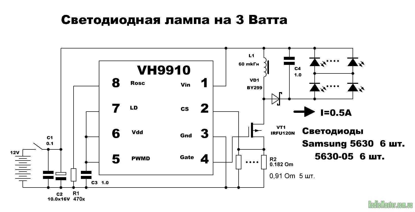 Как самостоятельно отремонтировать светодиодный прожектор