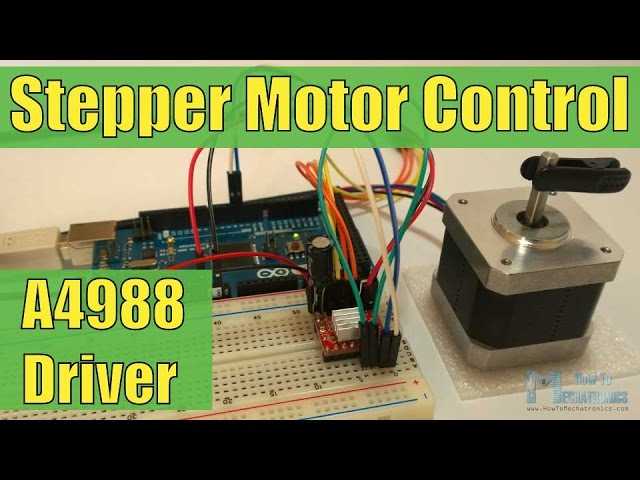 Управление шаговым двигателем с помощью arduino и драйвера a4988