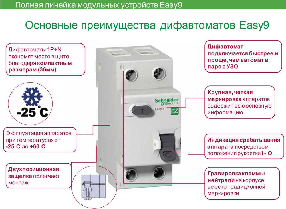 Как подключить дифавтомат к сети: схемы, инструкция по установке