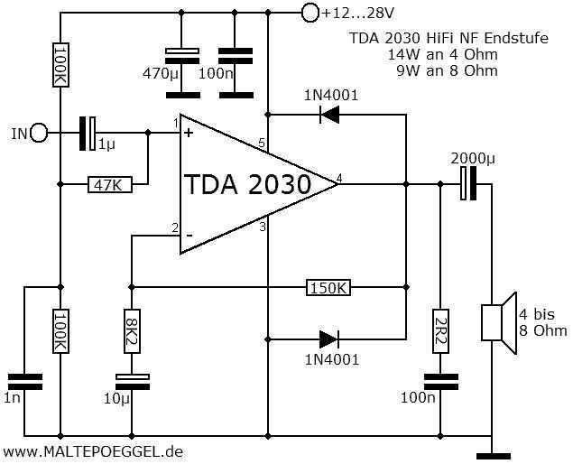 Микросхема tda2030 и её аналоги