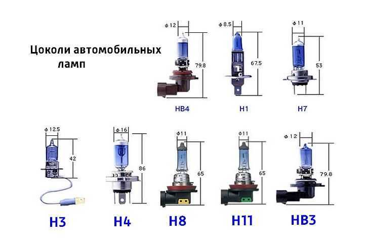 Автомобильные лампы — типы, маркировка, назначение и внешний вид