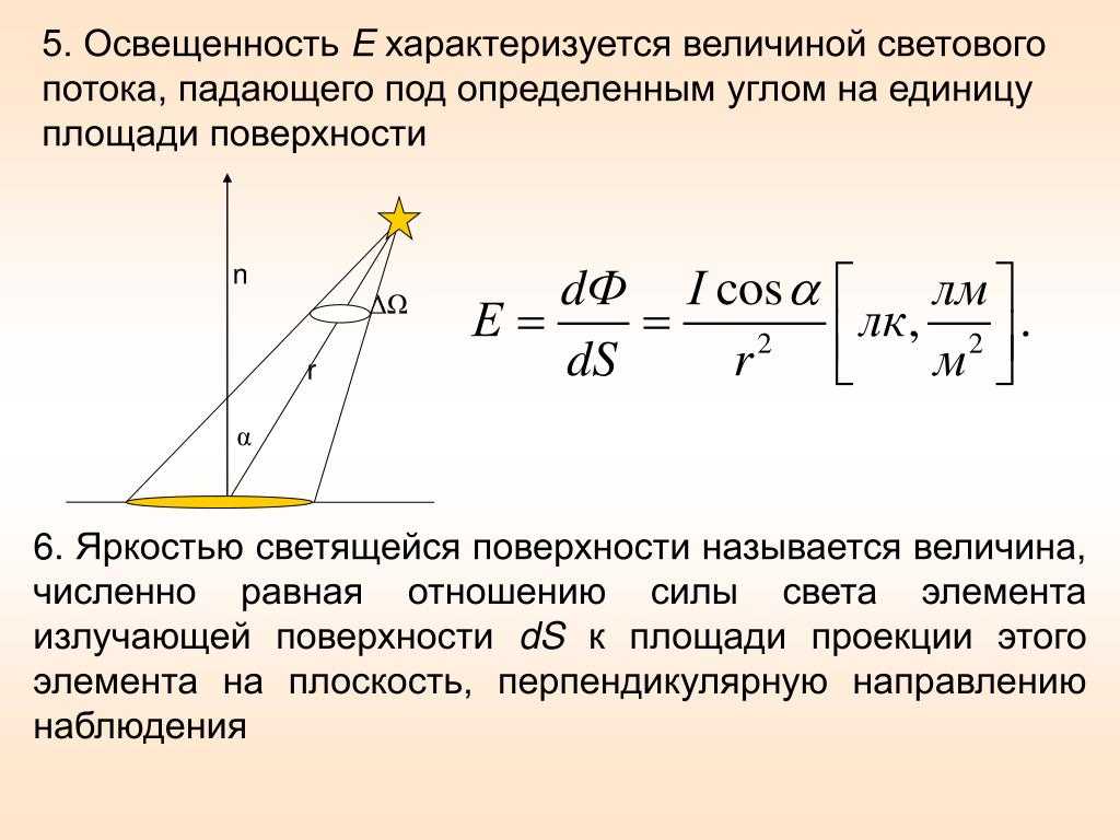 В чем измеряется освещенность помещения?