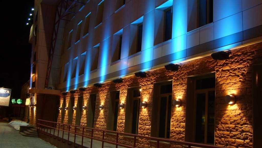 Архитектурная led подсветка здания на алюминиевом профиле ?
