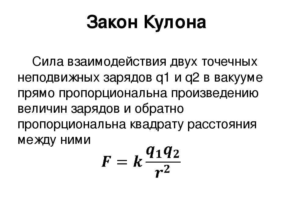 Закон кулона - кипис
