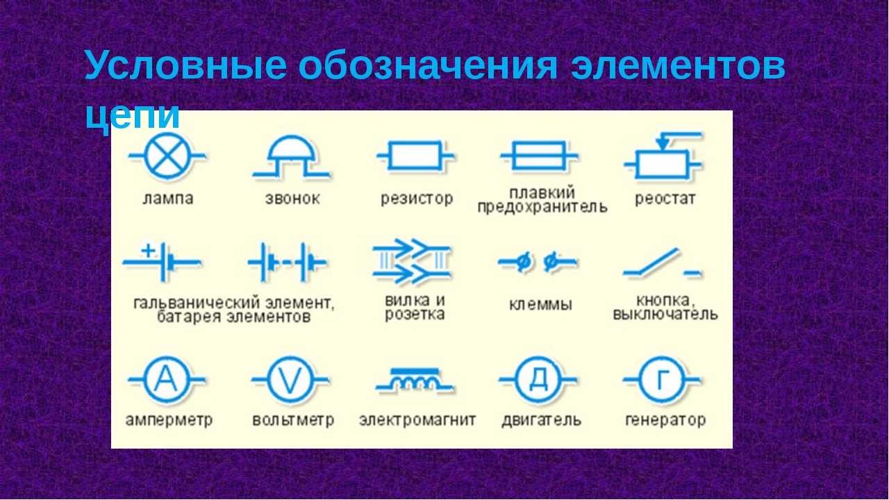 Элементы электрической цепи